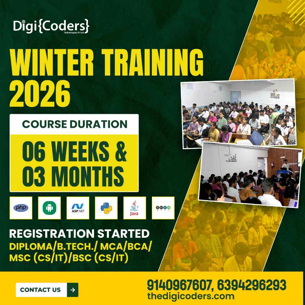 Upcoming IT Training Batch and Course Update - DigiCoders Technologies