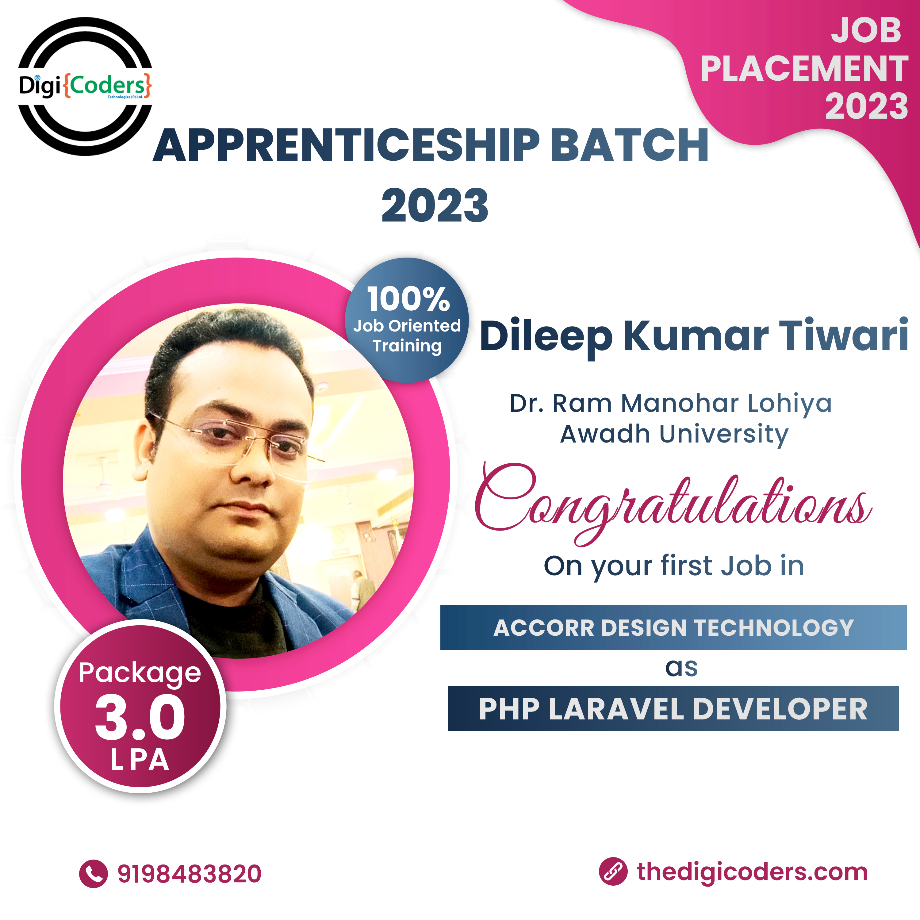 Shining Star Student Placement - DigiCoders Technologies - Record 269