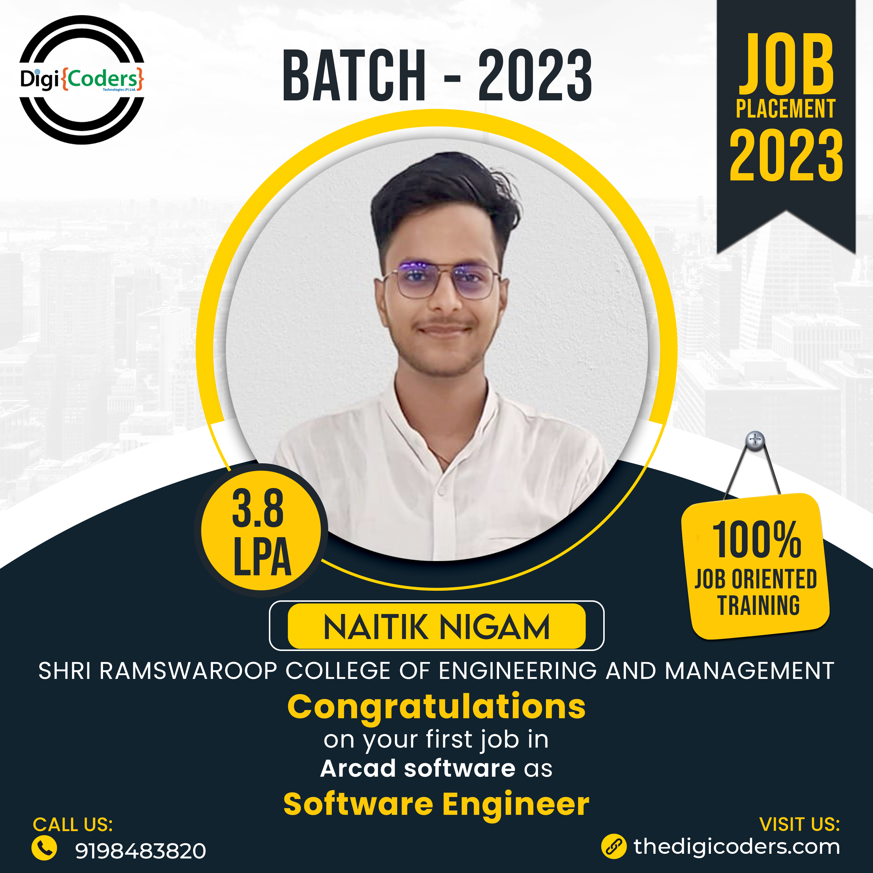 Shining Star Student Placement - DigiCoders Technologies - Record 273