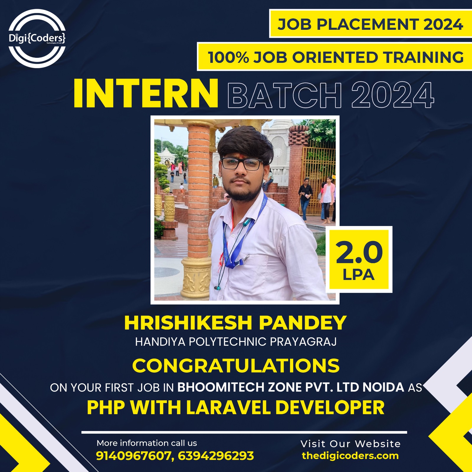 Shining Star Student Placement - DigiCoders Technologies - Record 282