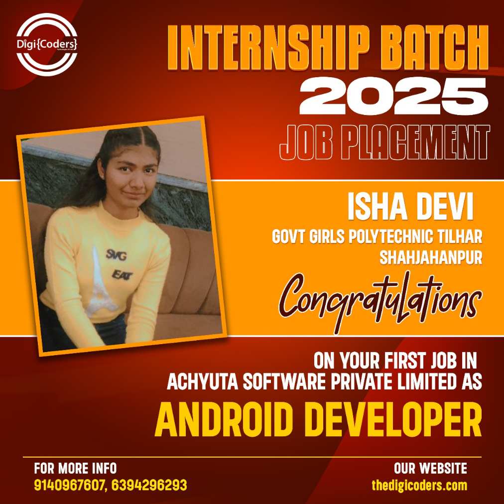 Shining Star Student Placement - DigiCoders Technologies - Record 397