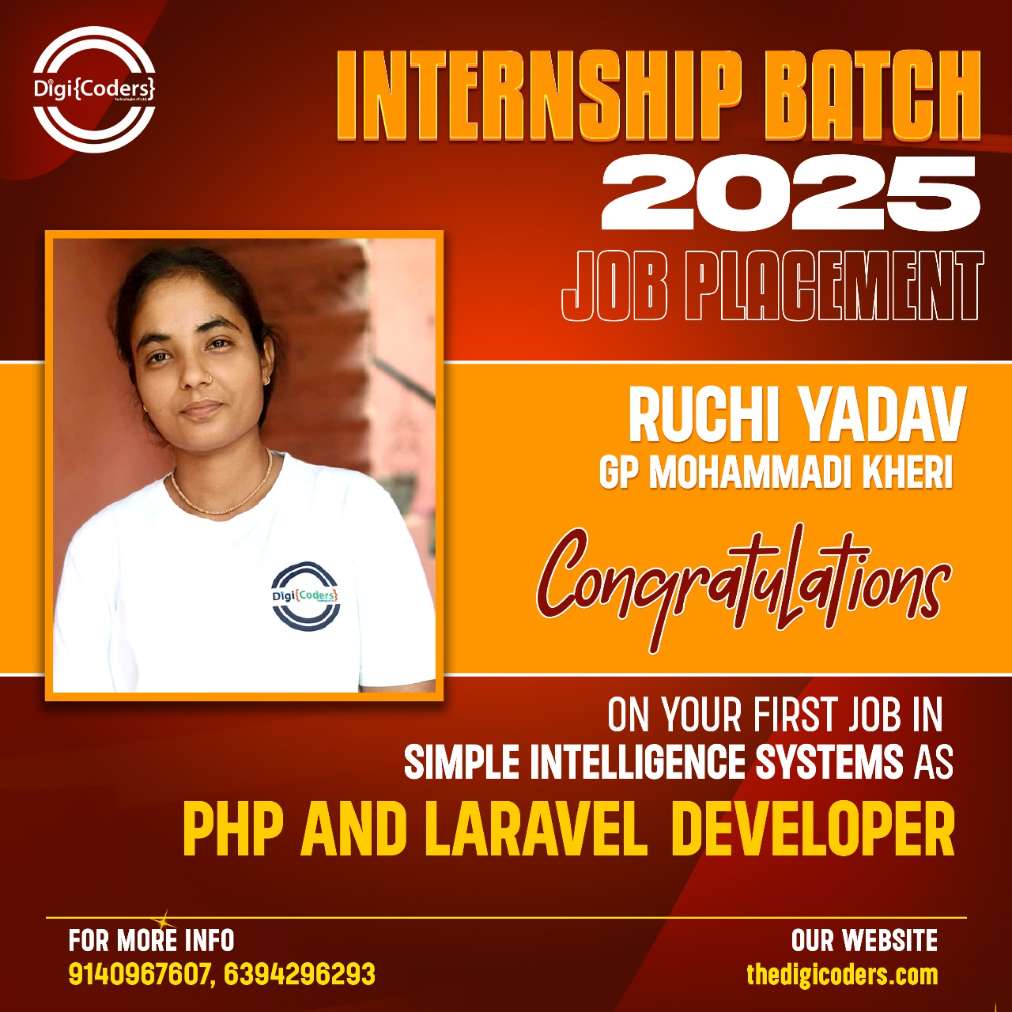 Shining Star Student Placement - DigiCoders Technologies - Record 412